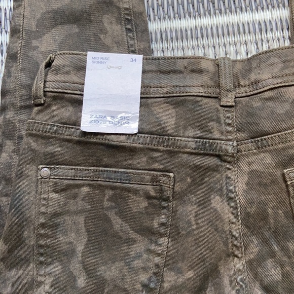 Zara  z1975 camo skinny mid rise24 hour drop!!! - Picture 3 of 4